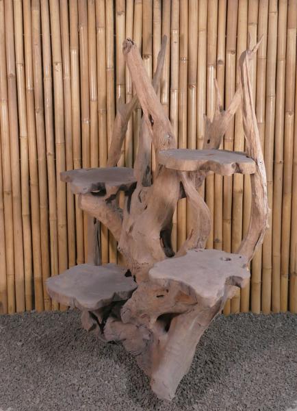 Product image 5 of the product “Shelf made of teak wood about approx. 150cm height ”